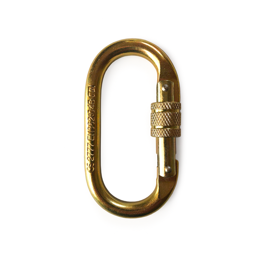 [PCLS03] SECUREM STEEL OVAL SCREWGATE CARABINER 25kN