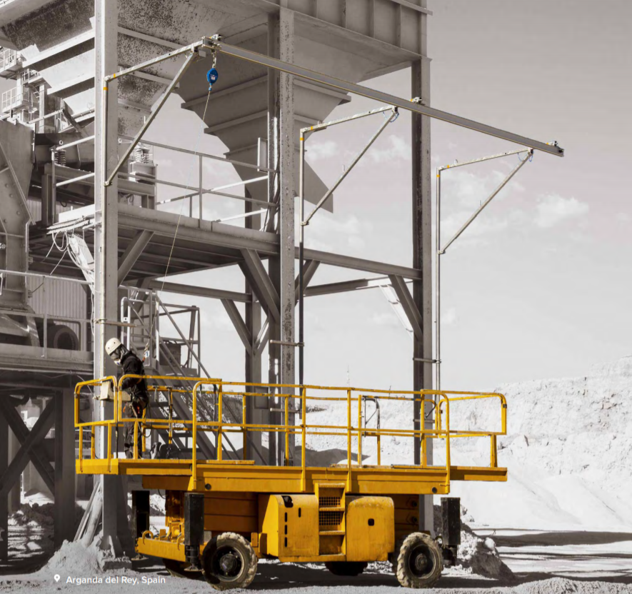 securail horizontal image fallprotec securail height safety system