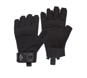crag half finger gloves all black 2021