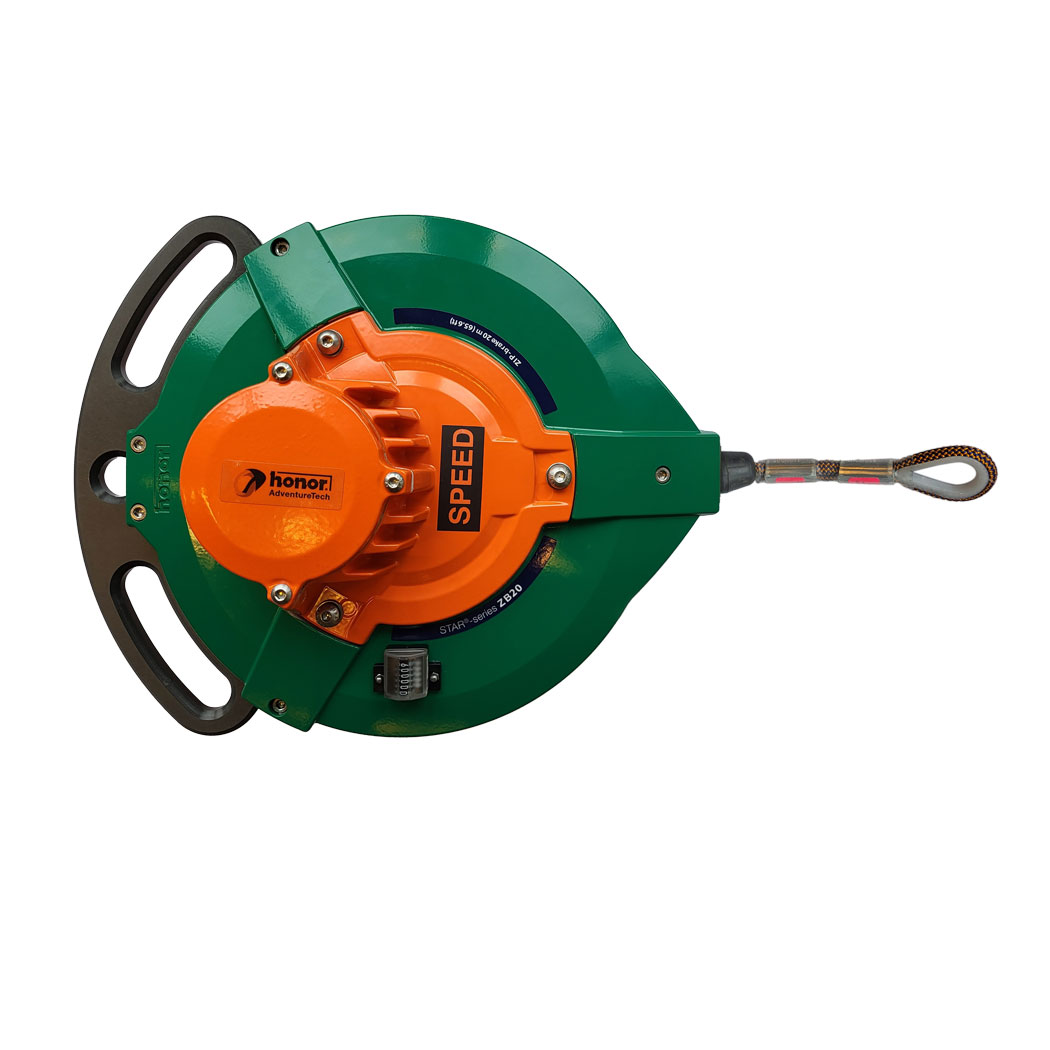 ZIP-brake®-ZB20-SPEED-zipline-brake-devices-max.-20-meter-65.6-ft-frontview